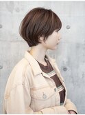 ショートボブ/丸みショート/ショートヘア/銀座