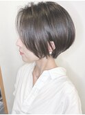 【morio原宿】黒髪ショートボブ前髪なしくびれショート