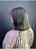 カーキグレージュ韓国ヘア池袋ダブルカラー