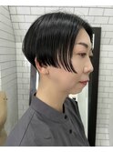 マッシュショート×刈り上げ