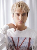 モッズヘア メン 上尾東口店(mod's hair men)&nbsp;10代20代カジュアルホワイトブロンドフェザーマッシュa上尾