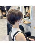 大人ショートヘア×スッキリショート
