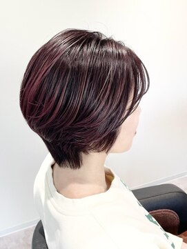 ストフ(stof) 大人ショート/丸みショート/グラデーションカラー/ピンクカラー