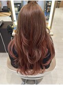 【デザインカラー】アンブレラカラー×インナーカラー×オレンジ