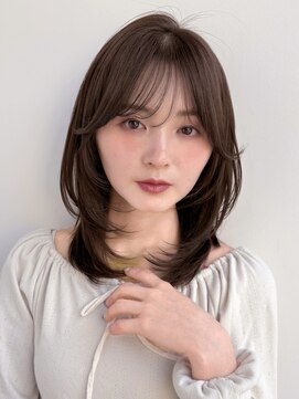 ラフ フロム ガーデン(Laf from GARDEN) ミディアム/レイヤーカット/顔周りカット/透明感カラー