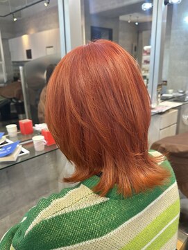 キャラ シャローネ 池袋(Chara Chalone) アプリコットオレンジ/ボブウルフ/アルティストカラー/本松