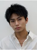 メンズショート/アップバング〔新宿/メンズ/men's〕