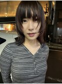 ハッシュカット/ミディアムレイヤー/顔周りカット