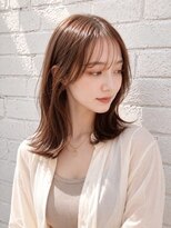 ルシード スタイル サーヴ(LUCIDO STYLE SERVE) 20代30代40代透明感ベージュ×くびれミディ夏の愛されヘア