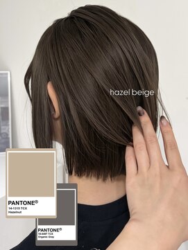 ヘアーアイストゥーレ(HAIR ICI TRE) 大人可愛いヘーゼルベージュ◎小顔カット似合わせ秋カラー担当聖