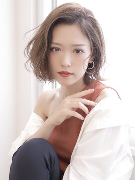 アグ ヘアー ブレス 小比内店(Agu hair bless) ゆるふわフェミニンシルエットミディ