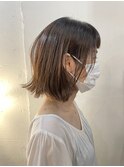 お客様_ナチュラルブラウン白髪染めBOB
