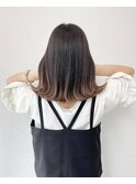 ブラウングラデーションロブ