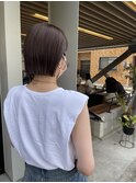 切りっぱなしボブ/ボブ/ブラウン/髪質改善縮毛矯正/髪質改善