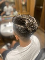 ヒロギンザバーバーショップ 神楽坂店(HIRO GINZA BARBER SHOP)&nbsp;フェード×七三×パーマ