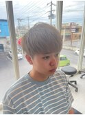 滋賀、南草津、メンズ美容室、ミルクティーカラー