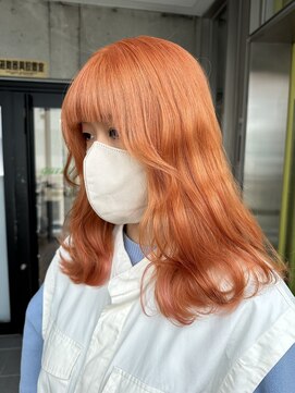 ガルボヘアー 名古屋栄店(garbo hair) ハイトーン10代20代ケアブリーチオレンジカラートリートメント
