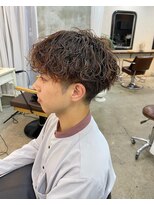 エトネ ヘアーサロン 仙台駅前(eTONe hair salon) 刈り上げマッシュ×波巻きスパイラルパーマ