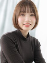 ドクターズ サロン ラブ(Dr's Salon LAB) アースカラー小顔ツヤ髪切りっぱなしボブh古河20代30代40代