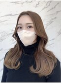 レイヤーカット×流れやすいお顔まわり