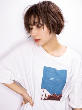 ラフィスヘアー シン 大分店(La fith hair SHIN) 【La fith】 スモーキーブラウン×ショートボブ