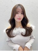韓国くびれロング レイヤーオルチャン小顔前髪 艶髪