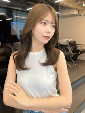 アリュウル 表参道(ALLURE) 小顔くびれ巻き　ブリーチ無しベージュカラー 学割U24