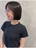 【lateliercontent shima】ストレートbobに前髪コテパーマ