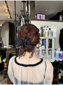 大人可愛いモテヘアアレンジ☆編込みアップスタイル
