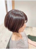 艶カーキショートボブ
