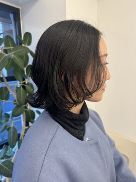 コットン(cotton) 癖毛を生かしたふんわりボブ