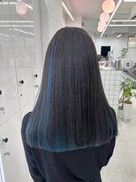 ジルスタジオ(JILL STUDIO) JILL STUDIOインナーカラー/エメラルドブルー/ストレートロング