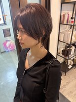 コワファーストナガサキシャンプーボーイ(COIFF1RST NAGASAKI SHAMPOO BOY)&nbsp;大人ショートボブ丸みショートカットマッシュショート前髪あり