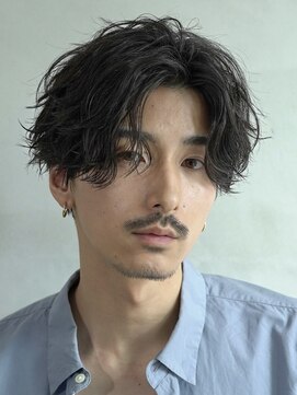 フィフス 仙台(fifth) 仙台ニュアンスパーマセンターパートフェザーパーマ緩め毛流れ◆