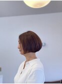 えりあし短めのボブ