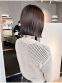 丸くないボブ/ヘイリーボブ/切りっぱなしボブ/大阪枚方美容室