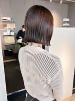 ヘアーエスクールシーユー 枚方T-SITE店(hair S.COEUR×Cu) 丸くないボブ/ヘイリーボブ/切りっぱなしボブ/大阪枚方美容室