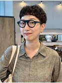 ベリーショート　ワンカールパーマ