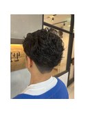 【EIGHT上尾】お客様スタイル_デザインカラー_メンズパーマ