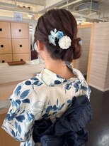 キャパジャストヘアー(CAPA just hair)&nbsp;ゆるふわシニヨンヘア浴衣ヘア