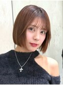 【山崎限定】大人っぽい上品な地毛風ストレートボブ