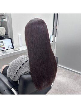 ブリーチなしダブルカラーで作るボルドー♪