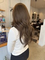 シェル 津山の手店(shel)&nbsp;ベージュカラー艶髪レイヤーカット