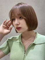 ロンドリメゾン 原宿(Lond re Maison.)&nbsp;ブリーチなし/髪質改善/大人ガーリー/ダークアッシュ/ボブ/原宿