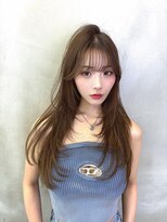 ロンドルーチェ 心斎橋(Lond luce)&nbsp;ダークアッシュ/ミディアムレイヤーカット［髪質改善/縮毛矯正］