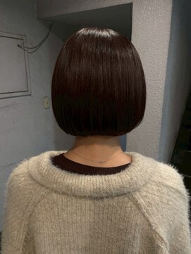 パーミル ルモ クマモト(permille ‰ LUMO Kumamoto) ミニボブ×ナチュラルブラウン