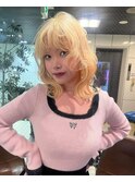 【ブロンドヘア×レイヤー】#ダブルカラー#ケアブリーチ#韓国