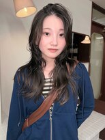 テトヘアー(teto hair)&nbsp;ロングレイヤー 顔まわりレイヤー 韓国ヘア　アンニュイヘア