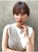 小顔にみせるショートヘア＊担当　坂本