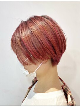 アルファサリダ(ALPHA SALIDA) 【小顔】ショートボブ×チェリーピンク